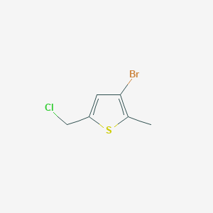 3-Bromo-5-(chloromethyl)-2-methylthiophene