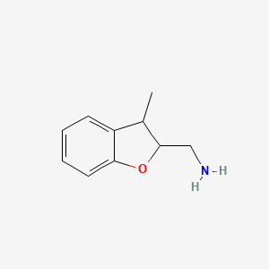 molecular formula C10H13NO B13583339 (3-Methyl-2,3-dihydrobenzofuran-2-yl)methanamine 