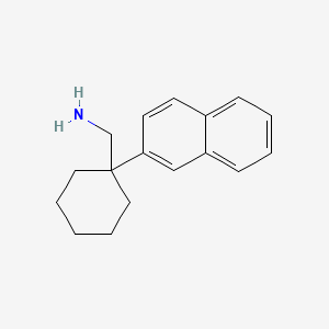 molecular formula C17H21N B13583348 (1-(Naphthalen-2-yl)cyclohexyl)methanamine CAS No. 944348-10-1