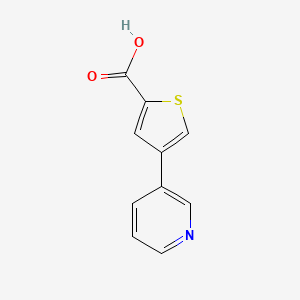 molecular formula C10H7NO2S B1358335 4-(Pyridin-3-yl)thiophene-2-carboxylic acid CAS No. 278803-22-8