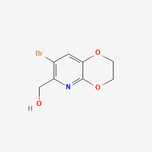 {7-bromo-2H,3H-[1,4]dioxino[2,3-b]pyridin-6-yl}methanol