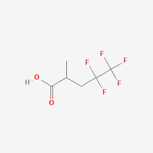 molecular formula C6H7F5O2 B13583376 4,4,5,5,5-Pentafluoro-2-methylpentanoic acid CAS No. 403615-96-3