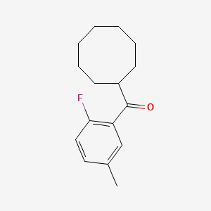 Cyclooctyl(2-fluoro-5-methylphenyl)methanone