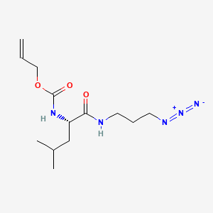 prop-2-en-1-yl N-[(1S)-1-[(3-azidopropyl)carbamoyl]-3-methylbutyl]carbamate