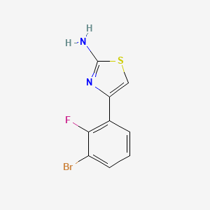 4-(3-Bromo-2-fluorophenyl)-1,3-thiazol-2-amine