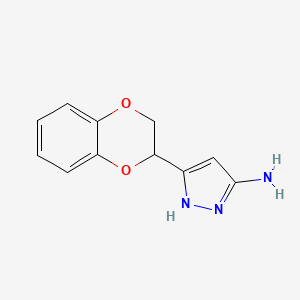 5-(2,3-Dihydrobenzo[b][1,4]dioxin-2-yl)-1H-pyrazol-3-amine