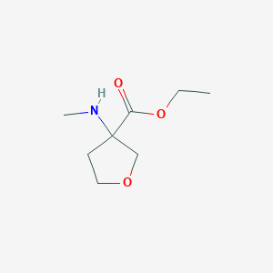 Ethyl 3-(methylamino)tetrahydrofuran-3-carboxylate