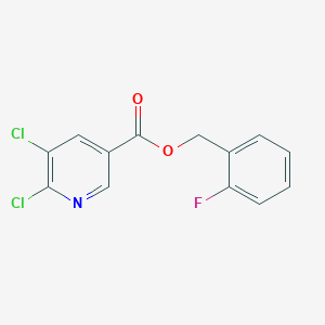 (2-Fluorophenyl)methyl 5,6-dichloropyridine-3-carboxylate