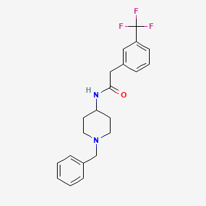 N-(1-benzylpiperidin-4-yl)-2-[3-(trifluoromethyl)phenyl]acetamide