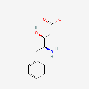 molecular formula C12H17NO3 B13583493 methyl (3S,4S)-4-amino-3-hydroxy-5-phenylpentanoate CAS No. 155480-51-6