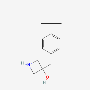 molecular formula C14H21NO B13583535 3-(4-(Tert-butyl)benzyl)azetidin-3-ol 