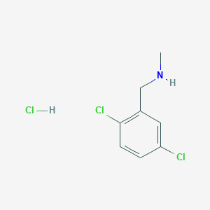 molecular formula C8H10Cl3N B13583647 [(2,5-Dichlorophenyl)methyl](methyl)aminehydrochloride 