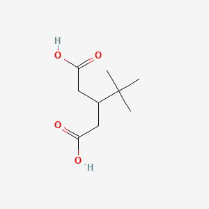 molecular formula C9H16O4 B13583661 3-tert-butylpentanedioic Acid CAS No. 50635-63-7