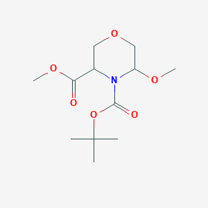 4-Tert-butyl3-methyl5-methoxymorpholine-3,4-dicarboxylate