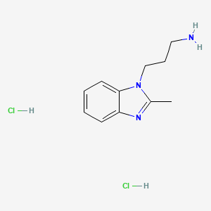 3-(2-methyl-1H-1,3-benzodiazol-1-yl)propan-1-aminedihydrochloride