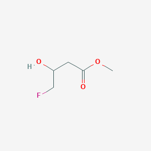 molecular formula C5H9FO3 B13583724 Methyl 4-fluoro-3-hydroxybutanoate 