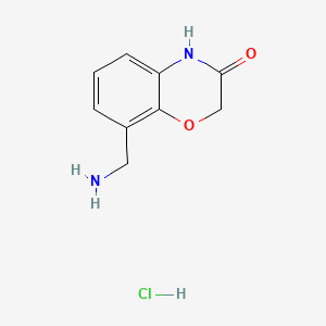 8-(aminomethyl)-3,4-dihydro-2H-1,4-benzoxazin-3-onehydrochloride