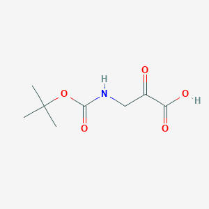 molecular formula C8H13NO5 B13583755 3-((tert-Butoxycarbonyl)amino)-2-oxopropanoic acid CAS No. 724793-81-1