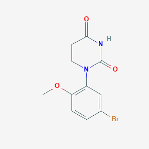 molecular formula C11H11BrN2O3 B13583786 1-(5-Bromo-2-methoxy-phenyl)hexahydropyrimidine-2,4-dione 