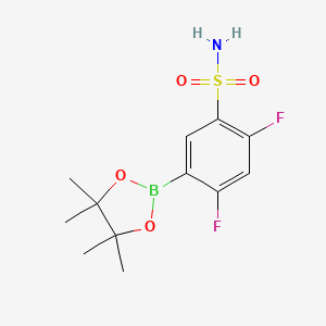 2,4-Difluoro-5-(4,4,5,5-tetramethyl-1,3,2-dioxaborolan-2-YL)benzenesulfonamide