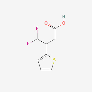 4,4-Difluoro-3-(thiophen-2-yl)butanoic acid