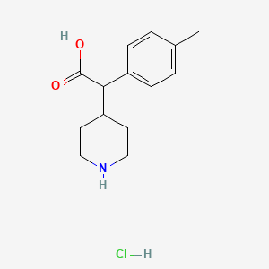 2-(4-Methylphenyl)-2-(piperidin-4-yl)aceticacidhydrochloride