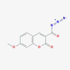 molecular formula C11H7N3O4 B1358385 7-甲氧基香豆素-3-羰基叠氮化物 CAS No. 97632-67-2