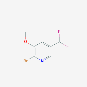 2-Bromo-5-(difluoromethyl)-3-methoxypyridine