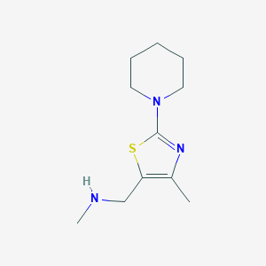 n-Methyl-1-(4-methyl-2-(piperidin-1-yl)thiazol-5-yl)methanamine