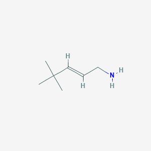 4,4-Dimethylpent-2-en-1-amine