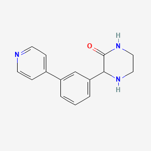 3-[3-(Pyridin-4-yl)phenyl]piperazin-2-one