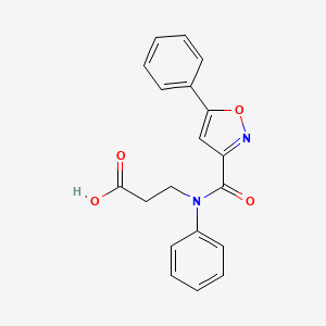 3-[N-phenyl-1-(5-phenyl-1,2-oxazol-3-yl)formamido]propanoicacid