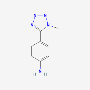 molecular formula C8H9N5 B1358408 4-(1-甲基-1H-1,2,3,4-四唑-5-基)苯胺 CAS No. 382637-68-5