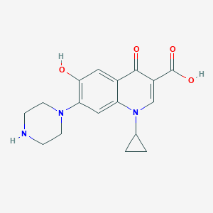 molecular formula C17H19N3O4 B135841 6-羟基-6-脱氟环丙沙星 CAS No. 226903-07-7