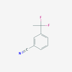 molecular formula C9H7F2N B1358411 3-(1,1-二氟乙基)苯甲腈 CAS No. 55805-06-6