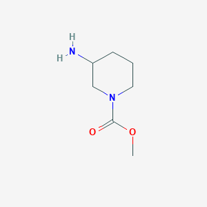 molecular formula C7H14N2O2 B1358419 甲基3-氨基哌啶-1-羧酸酯 CAS No. 471894-94-7