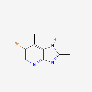 molecular formula C8H8BrN3 B1358433 6-溴-2,7-二甲基-3H-咪唑并[4,5-b]吡啶 CAS No. 954238-09-6