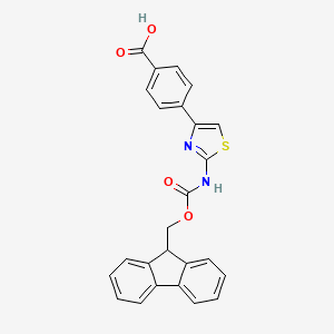 4-(2-((((9H-Fluoren-9-yl)methoxy)carbonyl)amino)thiazol-4-yl)benzoic acid