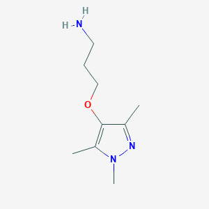 3-((1,3,5-Trimethyl-1h-pyrazol-4-yl)oxy)propan-1-amine