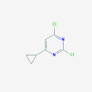 molecular formula C7H6Cl2N2 B1358437 2,4-Dichloro-6-cyclopropylpyrimidine CAS No. 21573-07-9