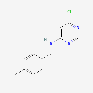 molecular formula C12H12ClN3 B1358439 6-chloro-N-[(4-methylphenyl)methyl]pyrimidin-4-amine 