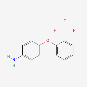 molecular formula C13H10F3NO B1358442 4-[2-(Trifluoromethyl)phenoxy]aniline CAS No. 61946-84-7