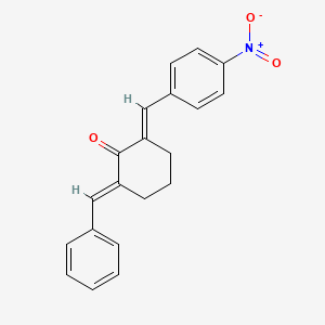 (2E,6E)-2-benzylidene-6-(4-nitrobenzylidene)cyclohexanone