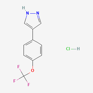 4-[4-(trifluoromethoxy)phenyl]-1H-pyrazolehydrochloride