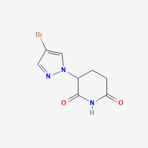 3-(4-bromo-1H-pyrazol-1-yl)piperidine-2,6-dione