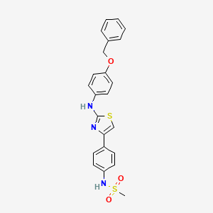 N-[4-(2-{[4-(benzyloxy)phenyl]amino}-1,3-thiazol-4-yl)phenyl]methanesulfonamide