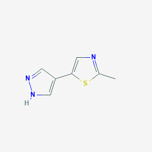 2-Methyl-5-(1H-pyrazol-4-yl)thiazole