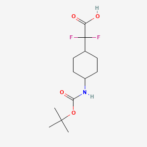 2-(4-((tert-Butoxycarbonyl)amino)cyclohexyl)-2,2-difluoroacetic acid