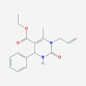 Ethyl 6-methyl-2-oxo-4-phenyl-1-(prop-2-en-1-yl)-1,2,3,4-tetrahydropyrimidine-5-carboxylate