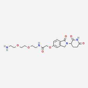 N-{2-[2-(2-aminoethoxy)ethoxy]ethyl}-2-{[2-(2,6-dioxopiperidin-3-yl)-1-oxo-2,3-dihydro-1H-isoindol-5-yl]oxy}acetamide